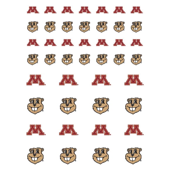 Minnesota Golden Gophers Small Sticker Sheet - 2 Sheets