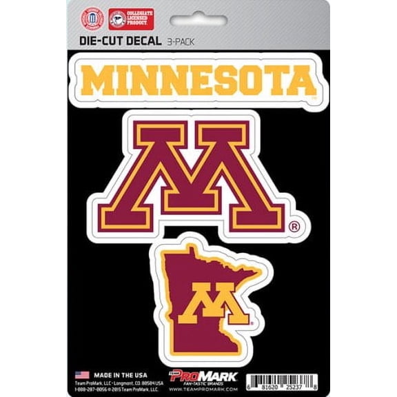 Minnesota Golden Gophers Team Decal Set