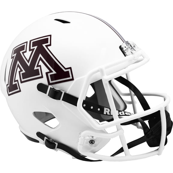 Minnesota Golden Gophers White Riddell NCAA Deluxe Replica Speed Full Size Helmet