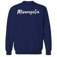 thumbnail image 1 of Minnesota Humor Graphic Navy Men's Crewneck Sweatshirt, 1 of 1