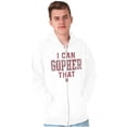thumbnail image 1 of Minnesota I Can Go For That Funny Pun Unisex Fleece Graphic Zip Up Hoodie Brisco Brands 4X, 1 of 5