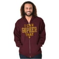 thumbnail image 1 of Minnesota I Can Go For That Funny Pun Zip Up Hoodie Men's Women's Brisco Brands S, 1 of 6