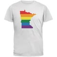 thumbnail image 1 of Minnesota LGBT Gay Pride Rainbow White Adult T-Shirt - Large, 1 of 1