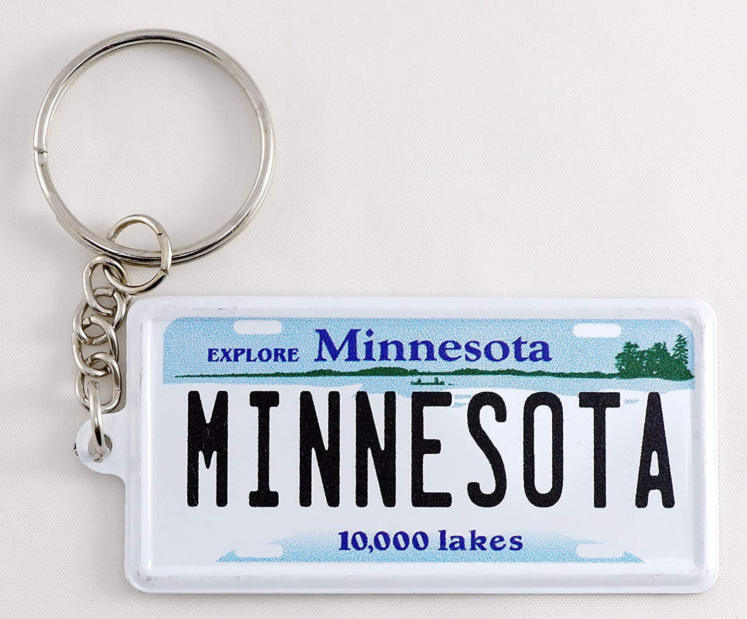 Arizona License Plate Keychain - Aluminum Ultra-Slim Souvenir Keychain 2.5x1.25 Inches Collectible