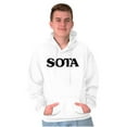thumbnail image 1 of Minnesota MN Foodie Meat Lovers Food Unisex Plus Fleece Graphic Hoodie Brisco Brands 3X, 1 of 5