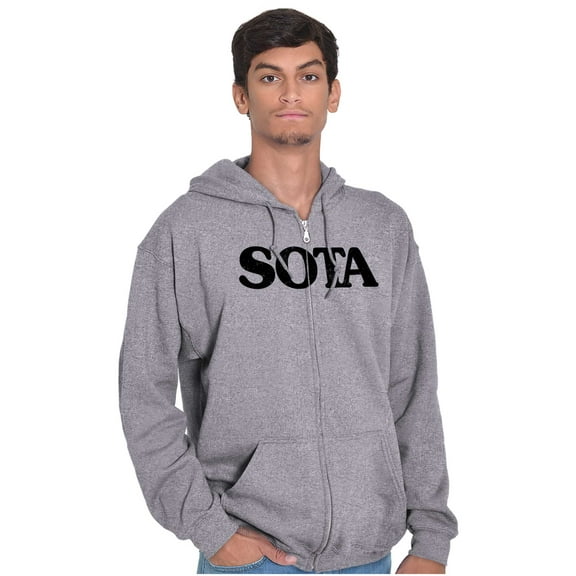 Minnesota MN Foodie Meat Lovers Food Zip Up Hoodie Men's Women's Brisco Brands X