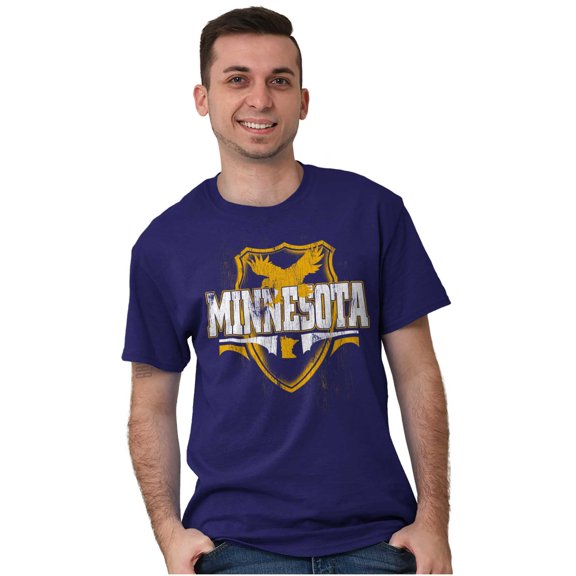 Minnesota MN Pride Gameday Spirit Men's Graphic T Shirt Tees Brisco Brands L