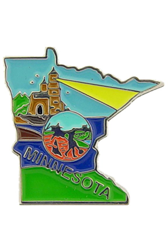 Eagle Emblems P09224 Pin - Minnesota - 0.94 in.