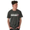 thumbnail image 1 of Minnesota Map State Shape Established Men's Graphic T Shirt Tees Brisco Brands X, 1 of 6