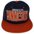 thumbnail image 1 of Minnesota Men's Adjustable Snapback Baseball Cap (Navy/Red), 1 of 3