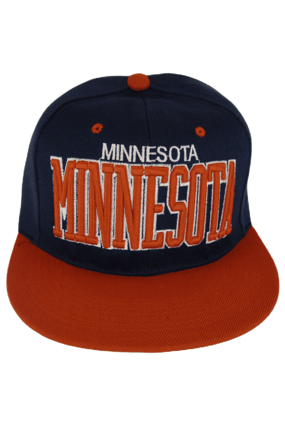 Minnesota Men's Adjustable Snapback Baseball Cap (Navy/Red)