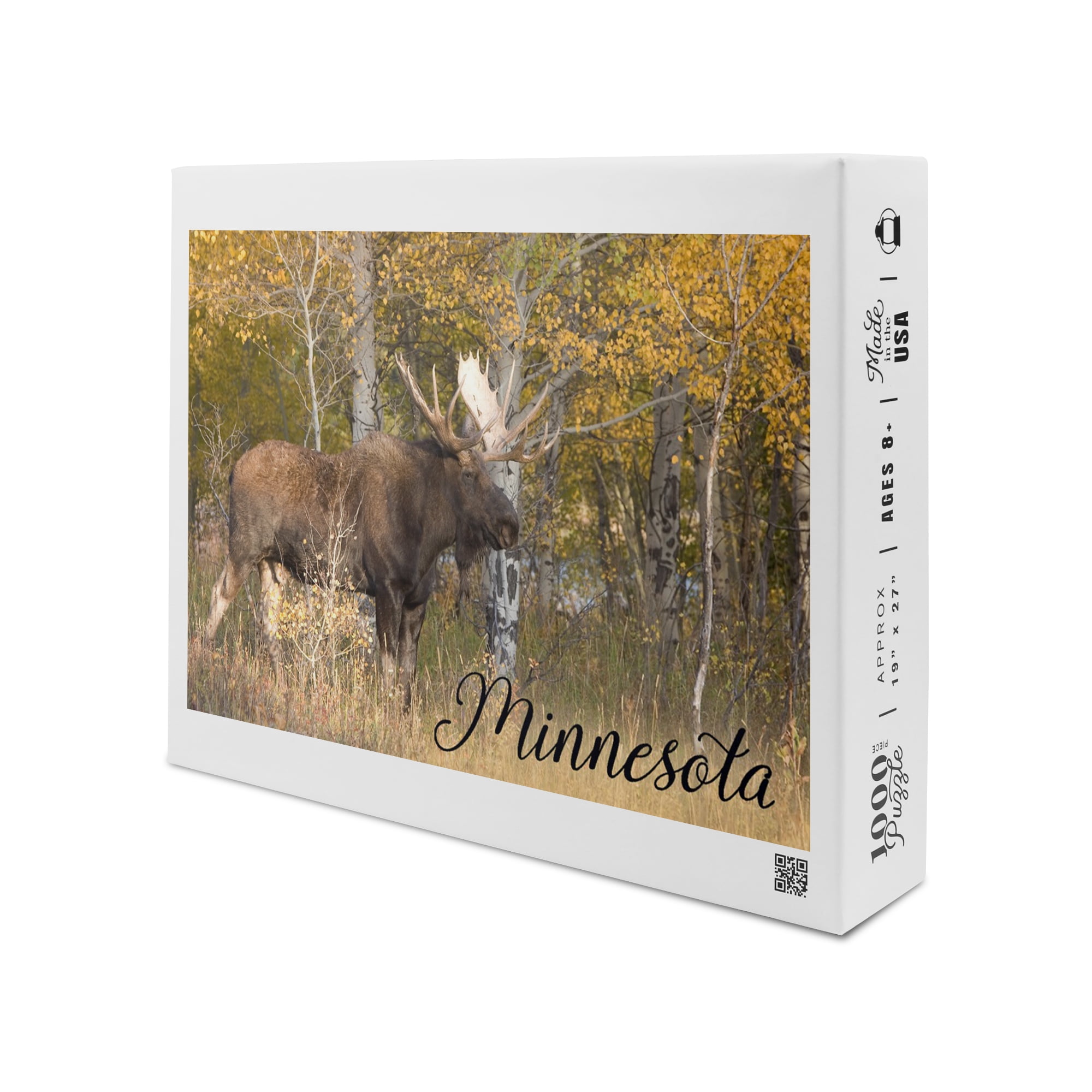 Minnesota, Moose (1000 Piece Puzzle, Size 19x27, Challenging Jigsaw ...