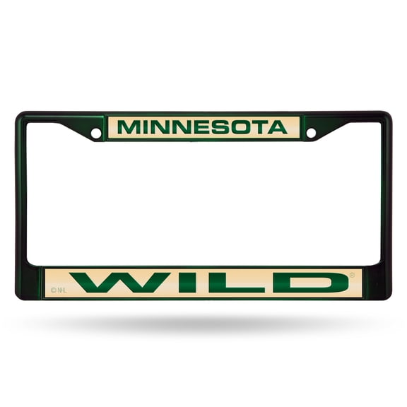 Minnesota Wild Laser Chrome Licence Plate Frame - No Size