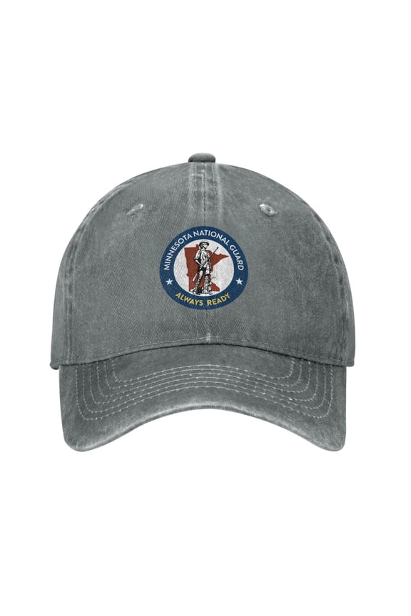 Minnesota National Guard Adult Adjustable Classic Washed Casquette Cap Hat Baseball Cap For Man For Woman
