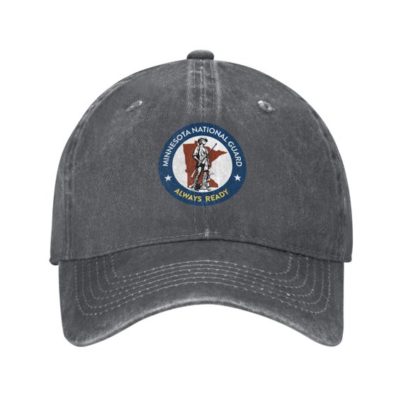 Minnesota National Guard Cowboy Hat Baseball Hat Trucker Hat For Men Women Retro Denim Hats Baseball Cap Dad Hat