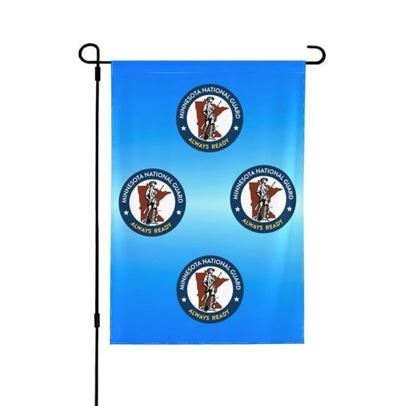 Minnesota National Guard Garden Flag 12.5 X 18 Inch Double Sided, Decorative Flag Balcony Courtyard Indoor Welcome Garden Flag