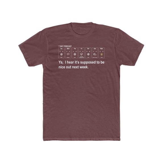 Minnesota Nice Weather Men's Cotton Crew Tee