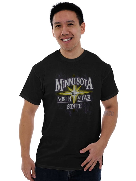 Minnesota North Star State MN Pride Men's Graphic T Shirt Tees Brisco Brands M