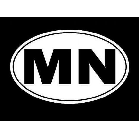 Minnesota North Star State Tourism Logo Decal Sticker - White Vinyl Decal for Cars, Macbooks, and Other Laptops