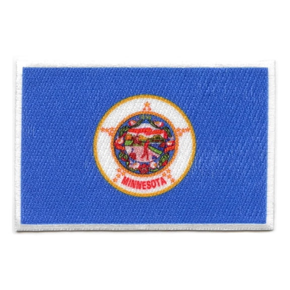 Minnesota Patch State Flag Embroidered Iron On
