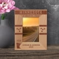 thumbnail image 1 of Minnesota Personalized Wooden Frame 3 1/2" x 5" Brown (Vertical), 1 of 1