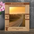 thumbnail image 1 of Minnesota Personalized Wooden Frame 8" x 10" Brown (Vertical), 1 of 1