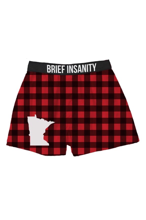 Minnesota Plaid Boxer Shorts