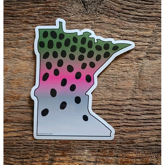 Minnesota Rainbow Trout Skin Sticker Decal