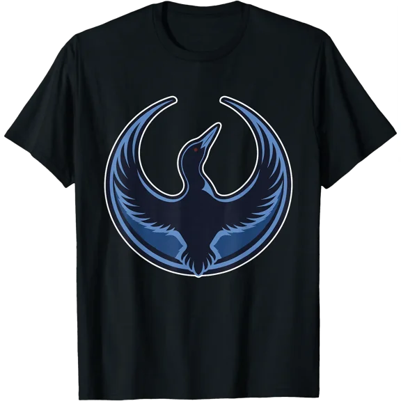 Minnesota Rebel Outdoor Flag - Stylish Bird Design in Blue and Black - Durable Double Sided Yard Decor