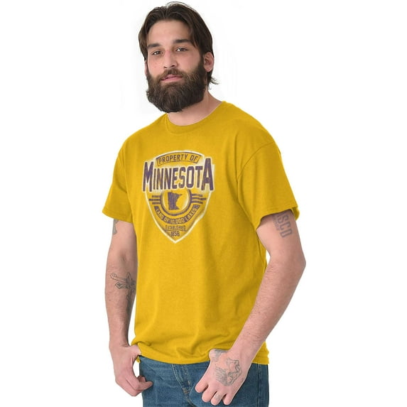 Minnesota Retro Athletic Letters MN Plus Size Crewneck Graphic Tee Shirt Brisco Brands 2X