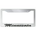 thumbnail image 1 of Minnesota Script Chrome Plastic License Plate Frame EBS, 1 of 1