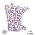 thumbnail image 1 of Minnesota Shape Cute Letters Native Local - 8" Vinyl Sticker - For Car Laptop I-Pad - Waterproof Decal, 1 of 1