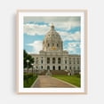 thumbnail image 1 of Minnesota State Capitol, Saint Paul - Saint Paul Minnesota Photography Architecture City Travel Poster Oak Framed Wall Art Print 9 x 12 inches, 1 of 12