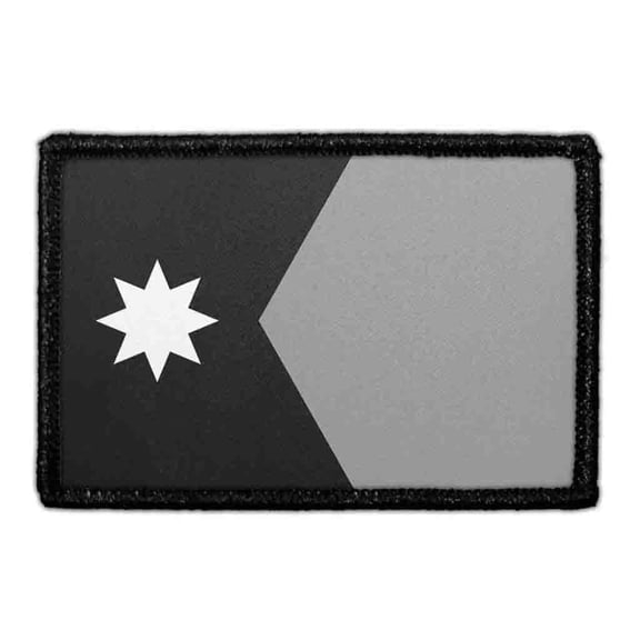 Minnesota State Flag - Black and White - Removable Patch