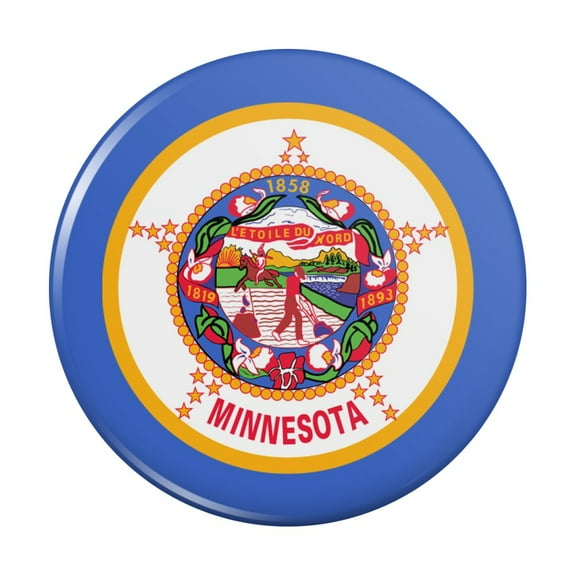 Minnesota State Flag Kitchen Refrigerator Locker Button Magnet