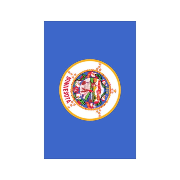 Minnesota State Flag for Outdoor Garden Display - Weather Resistant Polyester MN Flag Decoration