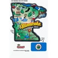 thumbnail image 1 of Minnesota State Map Die Cut Sticker, 1 of 1