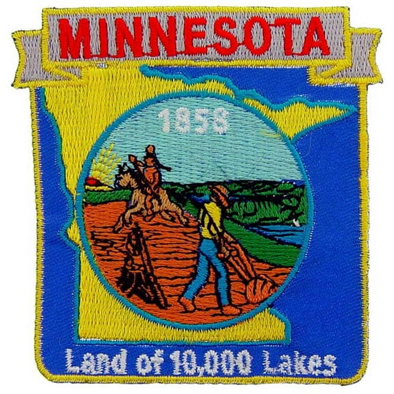 Minnesota State Map Patch 3"