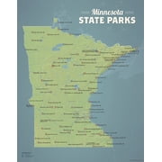 Minnesota State Parks Map 11x14 Print