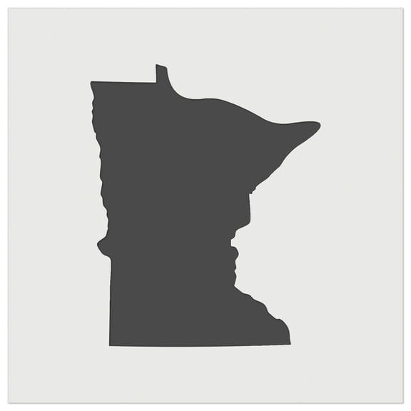 Minnesota State Silhouette DIY Cookie Wall Craft Stencil - 3.5 Inch