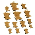 thumbnail image 1 of Minnesota State Silhouette Wood Mini Charms Shapes DIY Craft Jewelry - With Hole - 12mm (26pcs), 1 of 7