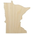 thumbnail image 1 of Minnesota State Silhouette Wood Shape Unfinished Piece Cutout Craft DIY Projects - 6.25 Inch Size - 1/8 Inch Thick, 1 of 7