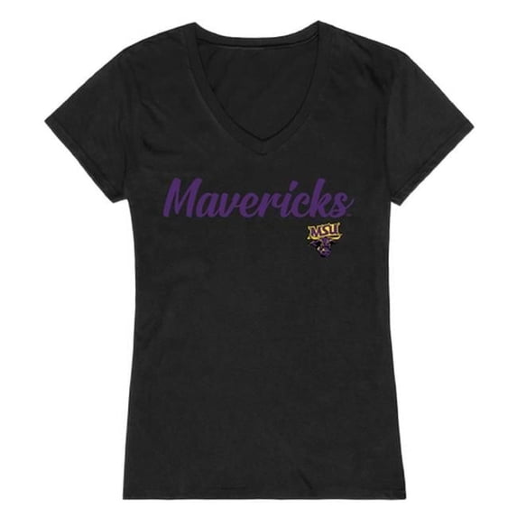 Minnesota State University, Mankato Womens Script T-Shirt - Black, Extra Large