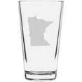 thumbnail image 1 of Minnesota States Etched 16oz Libbey Pint Glass, 1 of 1