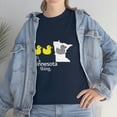 thumbnail image 1 of Minnesota T-Shirt | Duck Duck Grey Duck Tee | Funny Tee | MN State Pride | Small State Emblem | Unisex Heavy Cotton Tee, 1 of 9