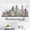 thumbnail image 1 of Minnesota Tapestry, Greetings from Minnesota Lettering with Endemic Flower of Showy Lady's Slippers, Fabric Wall Hanging Decor for Bedroom Living Room Dorm, 2 Sizes, Multicolor, by Ambesonne, 1 of 1