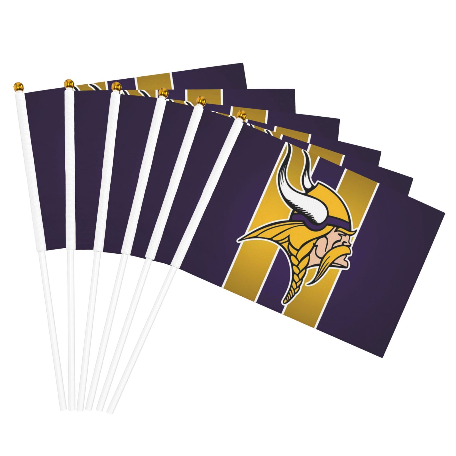 Spectator Hand Roster Fan Minnesota Team Double Sided Hand Waving Flag(Pack of 6), Spectator Hand ...