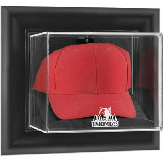 Minnesota Timberwolves (2008-2017) Black Framed Wall-Mounted Cap Display Case