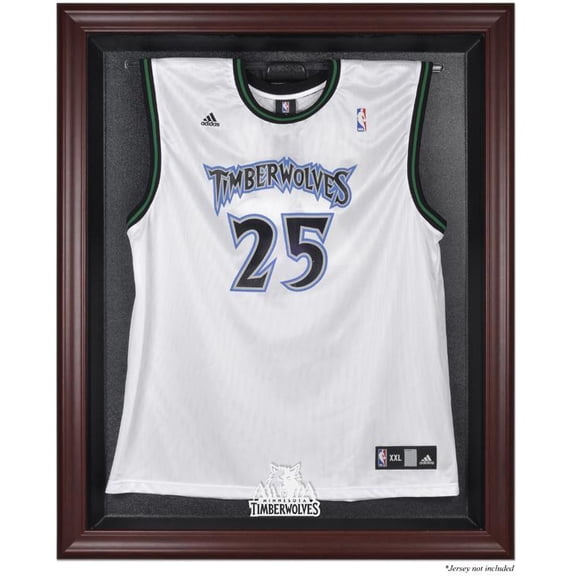 Minnesota Timberwolves (2008-2017) Mahogany Framed Team Logo Jersey Display Case