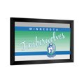 thumbnail image 1 of Minnesota Timberwolves Hardwood Classics Ready-To-Hang Black Framed Wall Mirror, 1 of 4